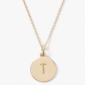 Kate Spade "T" initial necklace